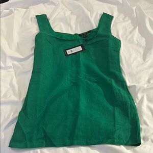 NWT! French Connection Birdie Linen Square Neck Dress